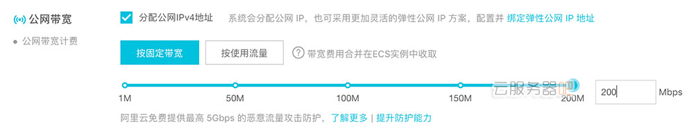 阿里云独享宽带