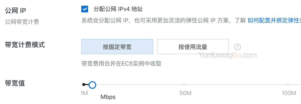 阿里云公网IP价格