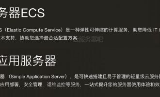 阿里云轻量应用服务器和ECS云服务器区别如何选择？